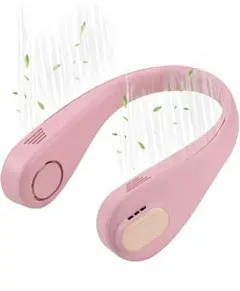 首掛け扇風機 携帯扇風機  羽なし 静音 USB充電式 軽量