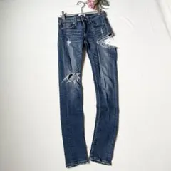 GYDA ジェイダ サイドリップドスキニーデニムパンツ S 日本製