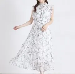 tocco closet トッコ ワンピース リボン柄 レディース オフホワイト