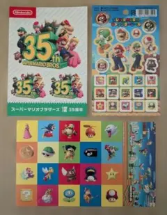 当時物】トップ製菓 スーパーマリオ シール 10枚セット（マリオ