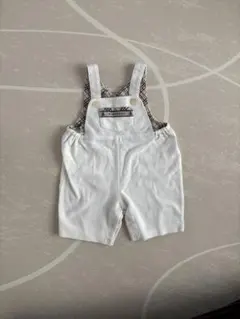 BURBERRY ホワイトオーバーオール 70cm