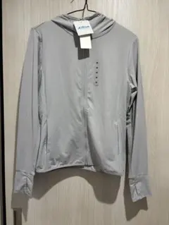 新品タグ付 エアリズムUVカットメッシュパーカ（レギュラー・長袖）グレー