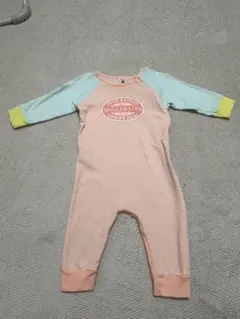 【Petit Bateau】ストライプカラフルロンパース