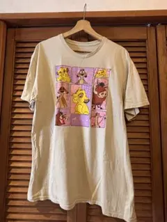 ディズニー　ライオンキングTシャツ　ティモン&プンバァ　L size