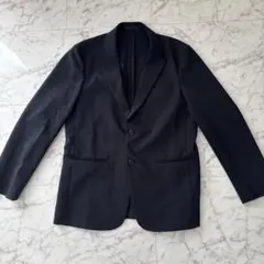 1回着用 ユニクロ セットアップ 感動ジャケット 感動パンツ L ネイビー 紺