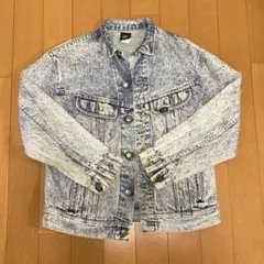 80s〜90s　USA製ビンテージ　古着 Lee リー　ダメージデニムジャケット