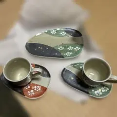和食器 ティーカップ ソーサー プレート セット