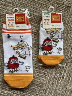 r*い様 キャラクター柄キッズ靴下親子セット