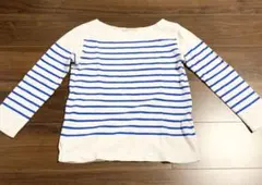 マカフィー　ボーダー　ボートネック⭐︎ホワイト×ブルー