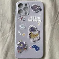 新品 iPhone12pro用ケース 人工皮革 刺繍付き ハードケース