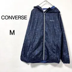 【コンバース】ジャンパー ジップアップ フード付き スポーツ ネイビー M