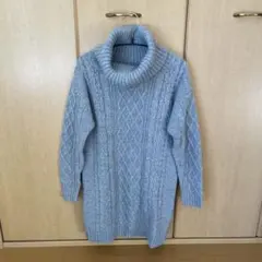 INGNI ライトグレー タートルネック ニット