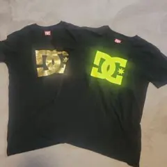 DC Tシャツ 2枚セット ブラック ゴールド ネオンイエロー　150センチ