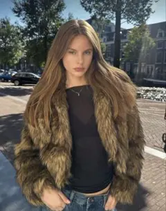 shein ファーアウター