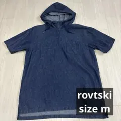 rovtski パーカー デニム　薄手　Tシャツ　カットソー　ハーフジップのサムネイル