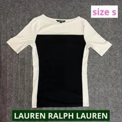 LAUREN RALPH LAUREN バイカラー 半袖Tシャツ Sのサムネイル
