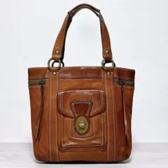 ✨激レア✨COACH コーチ レガシー ターンロック トートバッグ レザー ロゴ