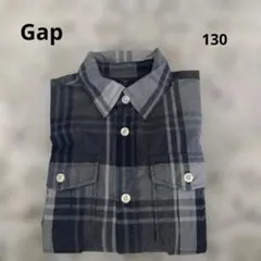 Gap キッズ 長袖シャツ 130cm チェック柄