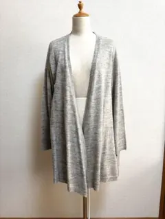 Samansa Mos2 グレー カーディガン ロング　M