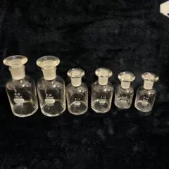 IWAKI ガラス瓶 120mL 60mlL 30mL 各2本　6本セットのサムネイル