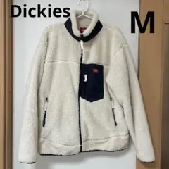 Dickies フリースジャケット M ホワイト・ネイビー