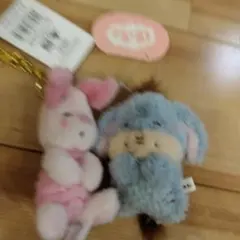ディズニーストア　ピグレット　イーヨー　ぬいぐるみ キーチェーン