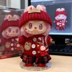 大人気♥labubuぬいぐるみ用服着せ替え洋服ラブブ用1〜3代対応5点セット