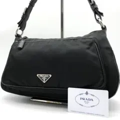 ✨極希少 極美品✨ プラダ ワンショルダーバッグ ハンドバッグ ナイロン レザー 極美品✨プラダ ワンショルダーバッグ 肩掛け ナイロン レザー
