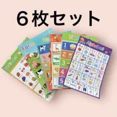 知育ポスターセット アルファベット/数/色