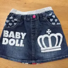 BABYDOLL ミニーマウス デニムスカート 120cm