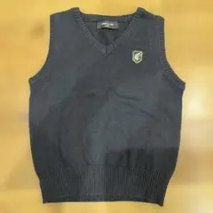 ネイビー Vネック ニットベスト
