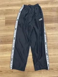 PUMA ブラック ナイロンパンツ Lサイズ