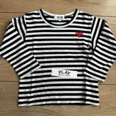PLAY Comme Des Garcons ストライプ 長袖カットソー
