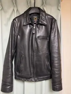 Schott ブラック レザージャケット 36 7209 103us