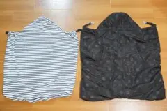 【2点セット】抱っこひも用 フード付きカバー 防寒ケープ 厚手 薄手
