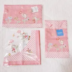 【新品未開封×廃盤レア品】familiarピンク巾着&クロス3点セットのサムネイル