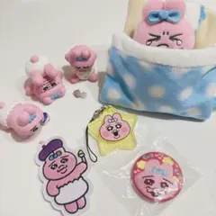 おぱんちゅうさぎ ガチャガチャ ぬいぐるみ バッジセット