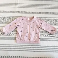 ベビー トレーナー 80cm 花柄 ピンク