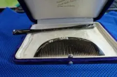 B43 真珠つき　鼈甲　笄 櫛　セット アンティーク