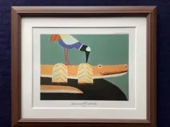 レトロ 絵画 ラウラ.フューメ 犬いぬ オフセット印刷／アートポスター