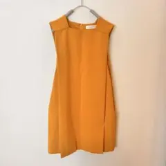 LAGUNAMOON ラグナムーン BOXラップワンピース イエロー