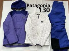 パタゴニアPatagonia 約130㎝スキーウェア上下インナー3点セット