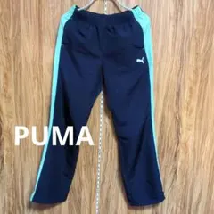 PUMA ジャージレディース パンツ L ネイビー/ライトブルー