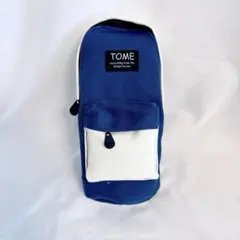 ペンケース　筆箱　ペンスタンド ペン立て 大容量 多機能 ポーチ ブルー