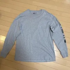 Carhartt 袖ロゴ 長袖Tシャツ グレー Mサイズのサムネイル