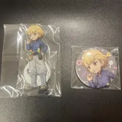 Dr.STONE幼少期ゼノ スタンリーアクスタ 缶バッジ ビジュカード購入 