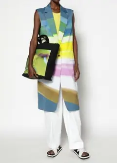 21ss DRIES VAN NOTEN × Len Lye スリーブレスコートのサムネイル