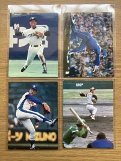 1980年　カルビープロ野球カード　４枚　A
