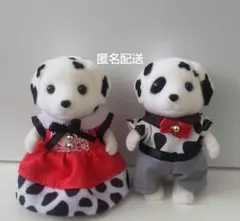 新品　シルバニアファミリー　ダルメシアン　男の子　女の子　2点セット