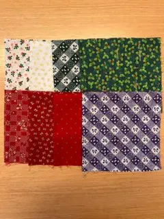 クリスマス生地（27×27cm）8枚セット　はぎれ